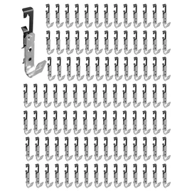 QNHEAY 100 PCS J Hooks Cable Support with Bat Wing，3/4 inch Cable Hooks for Hanging Attaching Ceiling Wire Threaded RodApplicable to Cat 5e Cat 6 Cat 6a Cat 7 Data Cables and Optical Fibers