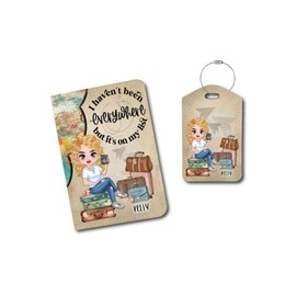 Passport Holder OR Luggage Tag | I haven't been everywhere, but it's on my list.