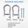 CARMOCAR Front Recovery Tow Hooks Replacement for 2007-2019 Chevy Silverado
