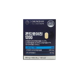 Cheongdam Nutrition 청담뉴트리션 콘드로이친 1200 600mg x 60정 1개 / 써클 Cheongdam Nutrition Chondroitin 1200 600mg x 60 Tablets 1 Pack / Circle