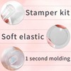 French Tip Tool,Nail Art Stamper Kit for DIY together,Home Manicure