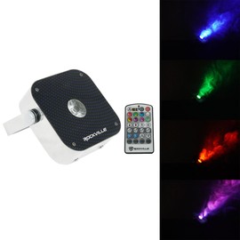 Rockville Mini RF1 V2 Recharegable Wash Light, RGBWA+UV, 12 Watts,| 4-Channel RF with Incldued Remote, 15 Hours Battery Life, Perfect for Parties, DJs, Events