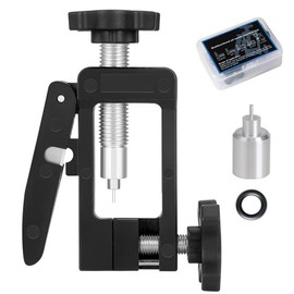 Tailcle 2 in 1 Bicycle Hydraulic Hose Cutter and Needle Driver Tool for MTB Road Bicycle - Olive Banjo Fitting Install, Compatible with Most Needle Drivers (D-Black)