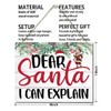 Merry Christmas Wooden Door Hanging Sign, Dear Santa, I can