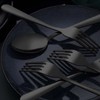 Unokit 24-Piece Stainless Steel Dinner Forks Silverware - 8 Inch