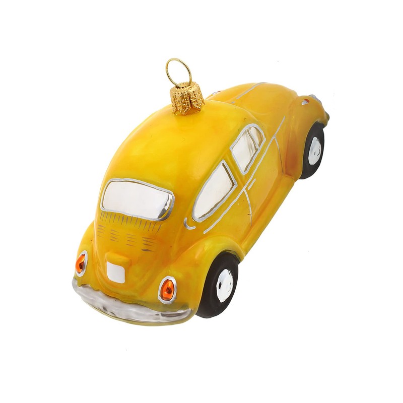 Hamburger Weihnachtsontor - Christmas Tree Decoration - VW Beetle Yellow
