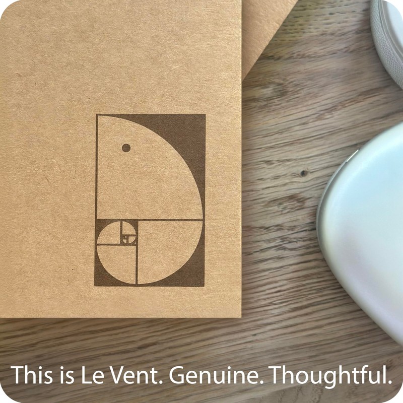 le vent 2 pack Grid Paper Large Spiral Notebook 8.5