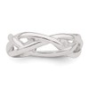 Solid Real 925 Sterling Silver Woven Toe Ring Adjustable
