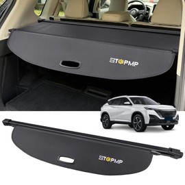 ZTGPMP Cargo Cover for Nissan Rogue S SV SL Platinum 2021 2022 2023 2024 2025 2026, Retractable Rear Trunk Cover Luggage Shield Security, Rogue Accessories, Carbon Fiber Texture