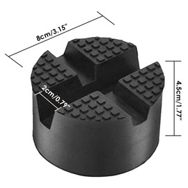 DEDC Floor Jack Pad,Universal Thickened Rubber Pinch Weld Jack Adapter Pad/Puck, Car Lift Frame Rail Protection Accessories -1 Pc