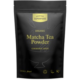 Organic Matcha Tea Powder Ceremonial Grade 50g Everyday Superfood Pure Ceremonal Matcha Green Tea Certified Organic, Vegan and Kosher