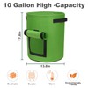 DiCandle 4 Pack 10 Gallon Potato Growing Bags with Flap,
