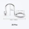 HLIWS Clothes Hanger Connecting Hooks - Pack of 25 Stainless