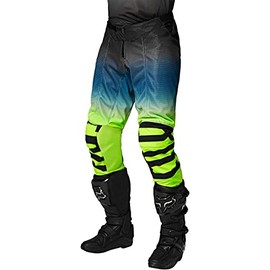 Fox Racing Airline REEPZ Motocross Pant,Black/Yellow,30