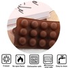 EPYHREHM 15 Cavity Semicircle Silicone Chocolate Molds For Chocolate Candy