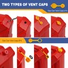 Gas Can Spout Replacement Kit,3 Kit Gas Can Nozzle Replacement