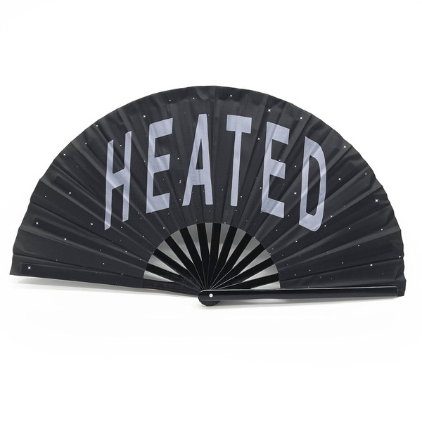 Expression Tees HEATED Large Concert Clack Fan - Foldable Handheld