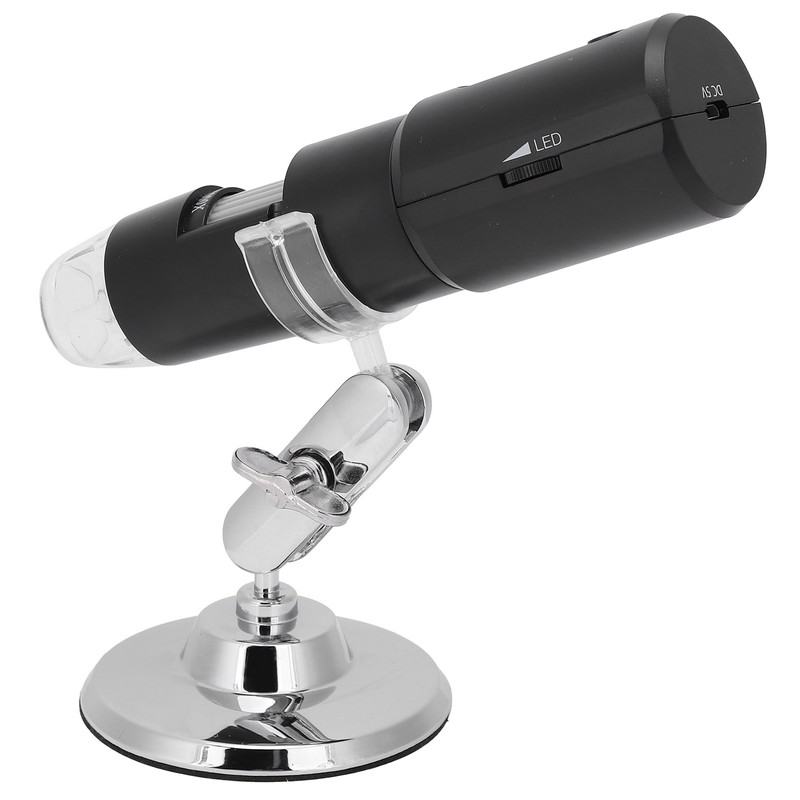 WiFi USB Digital Microscope 50‑1000X Magnification 8 LED Light for