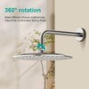 AULEEND All Metal Rain Shower Head - Heavy Duty Stainless
