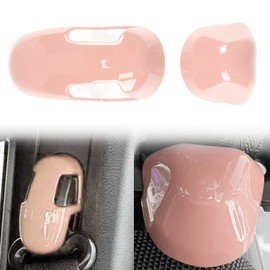 Kujunpao Interior B Pillar Seat Safety Belt Trim Fit for Jeep Wrangler JL 2018-2021 ABS 4pcs (Pink)