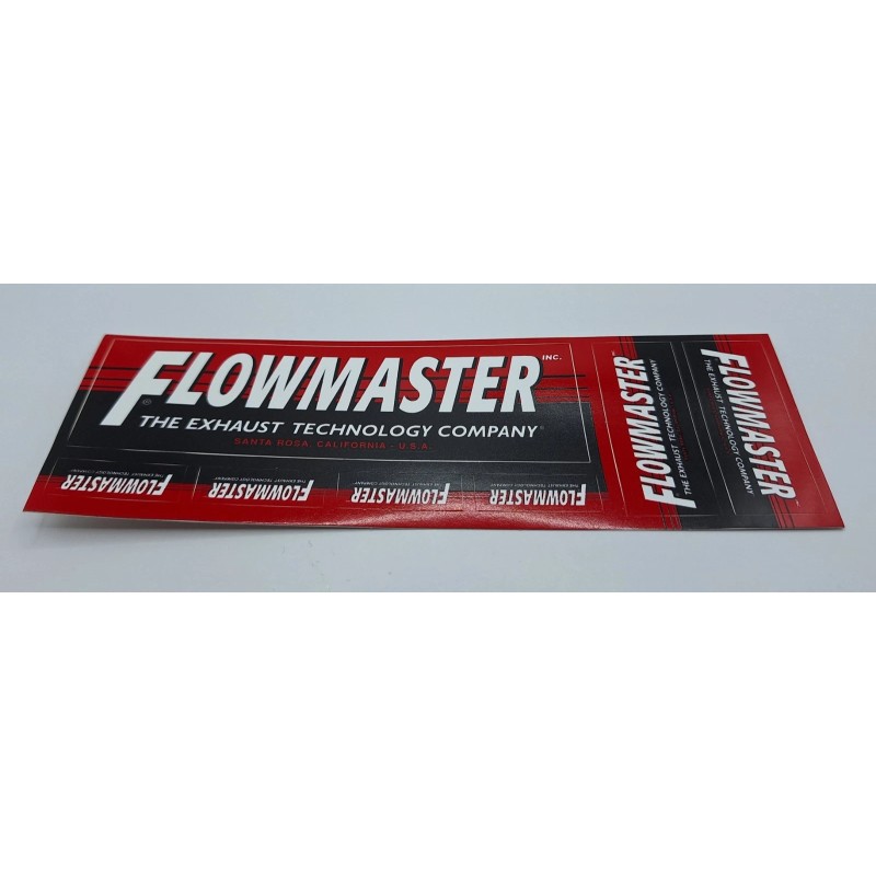 FLOWMASTER EXHAUST 1sheet/7pcs DECAL STICKER Racing Drags Offroad Hotrods NOS