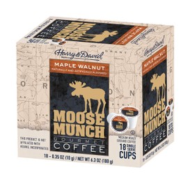 Harry & David Moose Munch Coffee in Single Serve Cups, 36 Count (Maple Walnut)