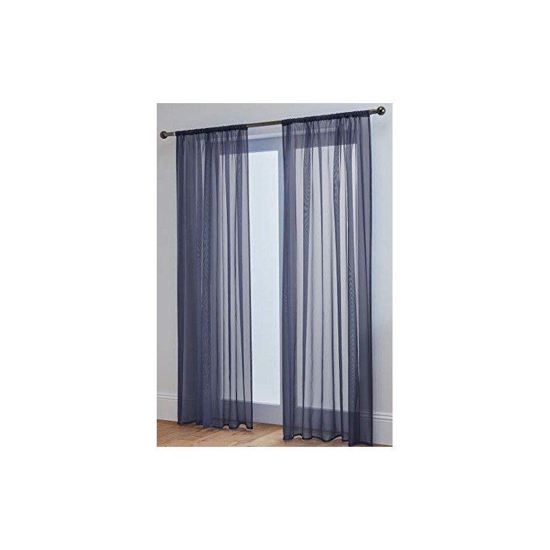 John Aird Lucy Voile Curtains - Slot Top - Pair