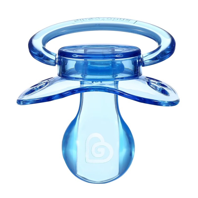 Landofgenie Large Shield Adult Size Pacifiers Butterfly Shape Transparent Design