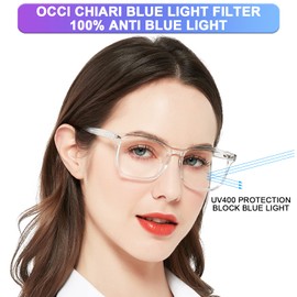 OCCI CHIARI Oversized Fashion Reading Glasses 3.0 Blue Screen Readers Designer(1.0 1.25 1.5 1.75 2.0 2.25 2.5 2.75 3.0 3.5 4.0 5.0 6.0)