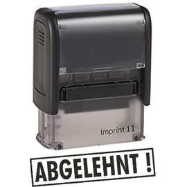 Die Stempel GmbH - Rubber stamp, rectangular, rubber, 37 mm x 37 mm, stamp, rejected - by Kaufhaus2010 - warehouse text stamp for labelling documents