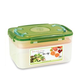 e-jen Premium Kimchi, Sauerkraut Container Probiotic Fermentation with Inner Vacuum Lid (Earthenware Green, 2.9 gal/ 11L)
