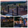 Egadis 8 Pack Solar Post Cap Lights with 2 Lighting