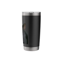Black Cat With Beautiful Yellow Eyes Vector Art Cut Out Stainless Steel Insulated Tumbler