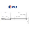 Jpshop Spark Plug for Pellet Stove 300 W, Linear Model,