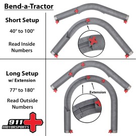 911 Motorsports Bend-a-Tractor - Tube-Bending Protractor for custom tube fabrication - 1.25" dia., 6"