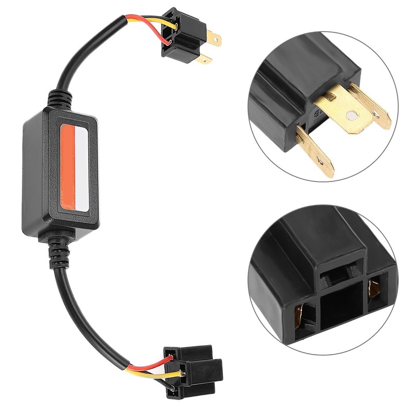 2pcs Car LED Headlight Decoder Radio Audio Anti Interference Error