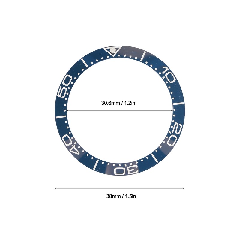 Ceramic Watch Bezel Ring Professional 38mm Watch Bezel Insert Replacement