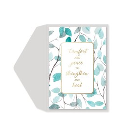 Graphique Comfort and Peace Sympathy Card | Condolence and Bereavement | Thinking of You | Grief and Loss | Family and Friends | Color-Coordinated Envelope | 5" x 7"