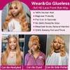 Ailwelia Honey Blonde Body Wave Wear And Go Glueless Bob