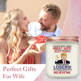 Volufia Gifts for Wife - Mothers Day Gifts for Wife - Romantic Valentines Gift for Wifes - Wifes Christmas Gift Ideas - Lavender Scented Candle