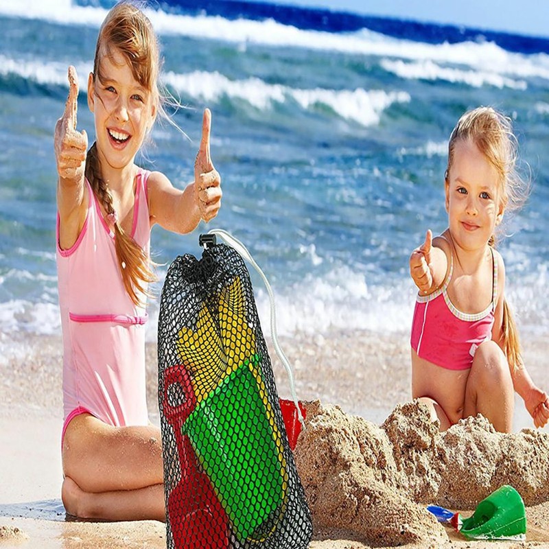 5 Pcs Mesh Stuff Sacks Storage Bags Durable Nylon Mesh