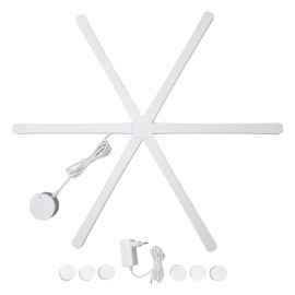 Lines Smart RGB Wall Lights with 6 Light Bars 24W DIY Smart Wall Lights for Gaming Room Home Decor  110‑240V