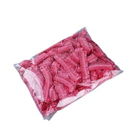 Disposable Shower Caps 200pcs Pink Waterproof Hair Care High Elasticity Hair Color Bathing Beauty Salon Commercial Accommodation Kitchen Multipurpose Lightweight Durable