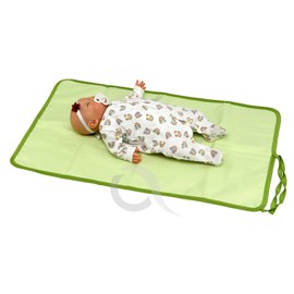 Roll n Go Baby Travel Reversible Changing Mat/Foldable and Lightweight (Green)