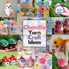 Velvet Chenille Yarn for Crocheting,Bright Rainbow Fluffy Velvet Plush Thick