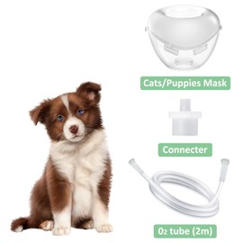 FURGUARD Cat Inhalation Mask, Oxygen Mask for Cats and Puppies, Pet Oxygen Mask and Tube, Suitable for Cats and Small Dogs (Accessories Not Included) (S)