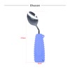 Ehucon Adaptive Utensils Angled Spoon and Fork for Hand Tremors