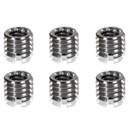 1/4" to 3/8" Conversion Screw Adapter for Tripod Monopod Ball Head Metal Camera Screw Adapter 1/4" Male to 3/8 Male Thread Adapter 6 Pack for Monopod Ball Head Light Stand