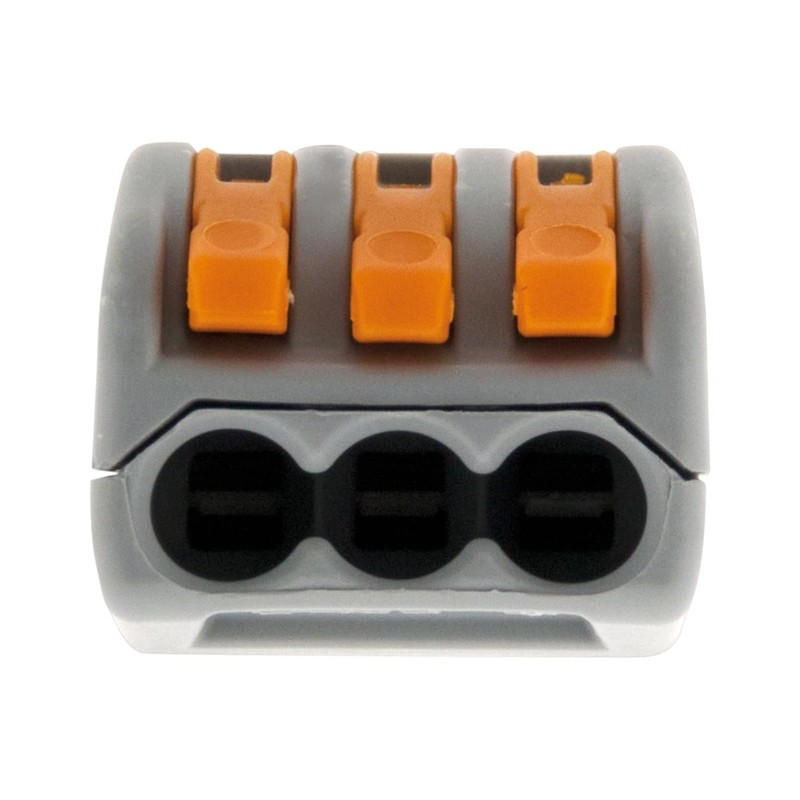 WAGO, 3 Way Lever Clamp Series 222, Pack of 10,