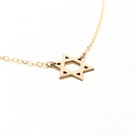 Star of David Gold Fill Necklace also in Rose Gold and Silver